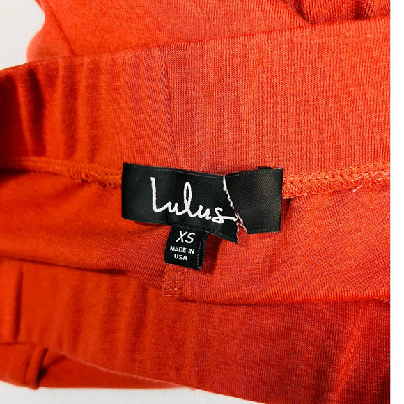 LULU'S XS 100% Let's Warm Up Rusty Rose High Rise Joggers Track Pants NEW B26 - Picture 6 of 9